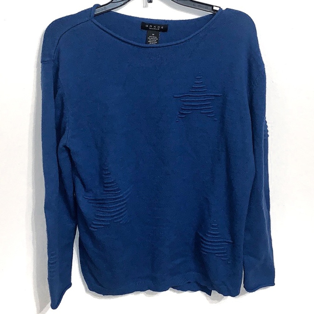 Grace The Percect Fit Embroidered Star Sweater